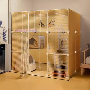 Double Layer Cat Cage, Large Capacity Cat House, Pet Supplies for Indoor Outdoor Use, Pet Furniture for Small Medium Large Cats