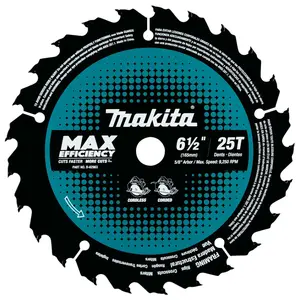 6-1/2" x 25 Teeth Rip/Cross/Plunge Cut Circular Saw Blade