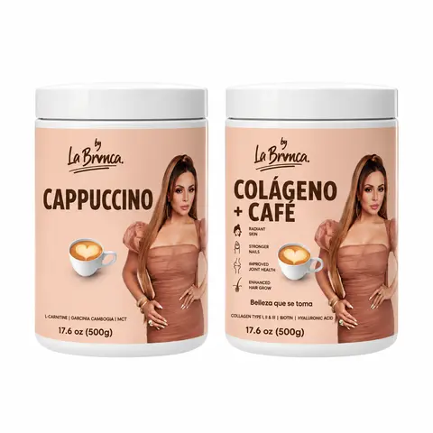 BY LA BRONCA Collagen-Infused and Capuccino-Flavor Functional Health Coffee Supplement