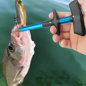 Fishing Tool Set, 4 Counts/set Including Digital Fishing Scale & Floating Fish Gripper & Rope & Hook Remover, Outdoor Fishing Accessories