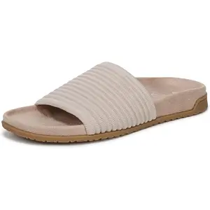 Vionic Womens Evie Knit Slide Sandal - Cream J5081F1100