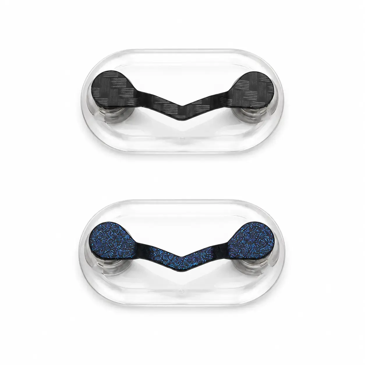 2-Pack Magnetic Eyeglass Holders for Shirt, Strong No-Pin Glasses Clips for Reading Eyewear and Sunglasses, Secure Frame Hanger Accessories Compatible with Most Everyday Frames for Work, Travel, Office and Daily Use