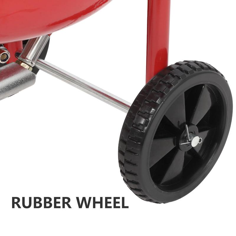 GARVEE 10 Gallon Portable Air Sandblaster with 125 PSI High Pressure, Equipped with 6-Inch Wheels for Easy Mobility, Ideal for Rust Removal and Special Surface Treatment of Materials