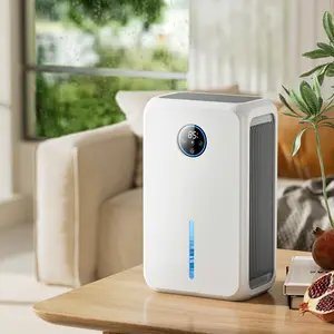 Household Smart Dehumidifier Simple White Design Digital Display Temperature Humidity Indoor Purification Equipment for Homes Offices