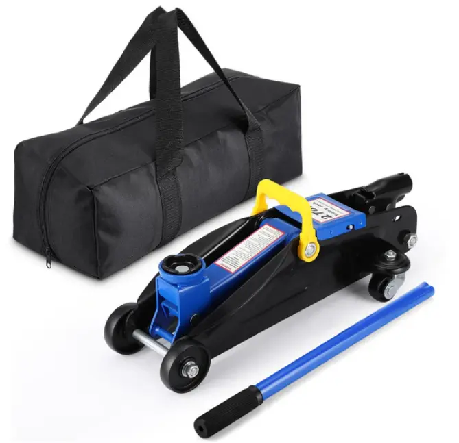 2 Ton Hydraulic Floor Jack, Low Profile 4400 Lbs Car Jack, Portable Car Lift Jack, Quick Lift Pump, Heavy Duty Steel Car Hydraulic Trolley Jack , Lift Range 3.35"-13"
