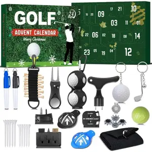 Golf Countdown Calendar for Men Teen Boys, 24 Days Christmas Advent Calendar for Dad Husband Boyfriend, Perfect Holiday Gift Includes Golf Balls Markers
