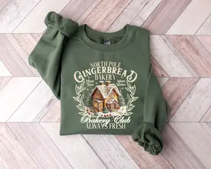 Gingerbread Christmas Houses Sweatshirt, Xmas Christmas Sweater, Gingerbread Christmas Shirt, Gingerbread Shirt, Christmas Crewneck, Winter Holiday Sweater, New Year Shirt