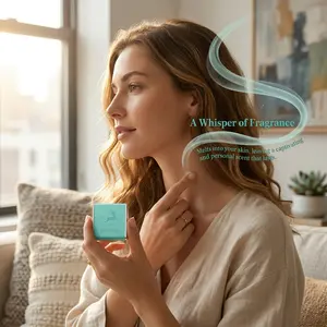 L'APÉIALO Unisex Push-Button Solid Perfume Balm | Alcohol-Free Portable Travel Fragrance | 0.21oz