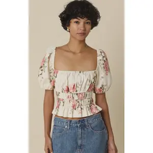 Countryside Bloom Puff Sleeve Top