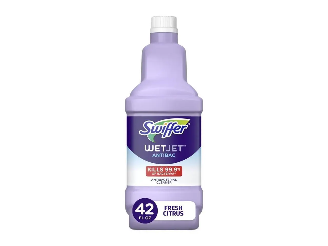 Swiffer® WetJet® Antibacterial Multipurpose Floor Cleaner, Fresh Citrus Scent, 42.2 Oz Bottle