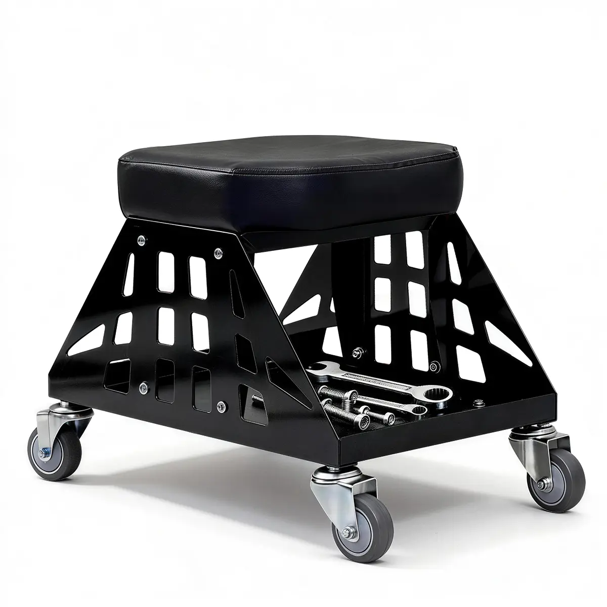 Mechanic Stool 400 LBS Capacity Garage Stool Gift for Men, Heavy Duty ...