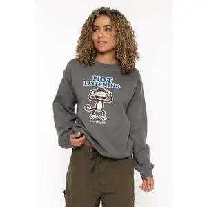 Not Listening - Bobby Jack Crew Sweatshirt - Charcoal