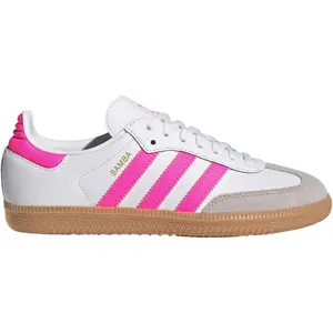 Youth Adidas Samba OG FTWWHT/LUCPNK/Gum3 (JQ2831) (GS)