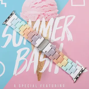 Breathable Colorful Resin Watch Strap Compatible with for samsung 40Mm 41Mm 42Mm 43Mm 44Mm 45Mm 46Mm 47Mm, for galaxy Watch7/6/5/4/3 for galaxy Watch 5 Pro GEAR S2/R732/S3/S4/Sports for galaxy Active 2/1 for galaxy Watch8 Classic, Smart Watch Straps