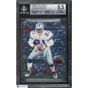 1999 SkyBox Premium Shining Star Rubies Deion Sanders #106 BGS 8.5 /30