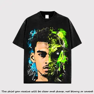 Victor Wembanyama The Alien Graphic Tee Premium 100% Cotton all Shirt tonio Spurs Fans Vintage Retro Style Hoops Apparel Men's Sports T-Shirt Casual Streetwear Gift for Basketball Lovers Rookie Merch Game Day Outfit High Quality Top