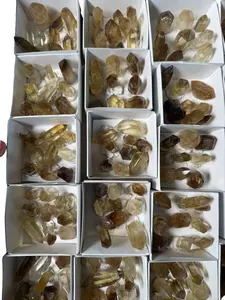 Joy and Prosperity Bundle 9 Mini Natural Citrine Sets from Congo Intuitive Pick Unique Selection Perfect for Natural Citrine Enthusiasts Intuitively Chosen Crystals