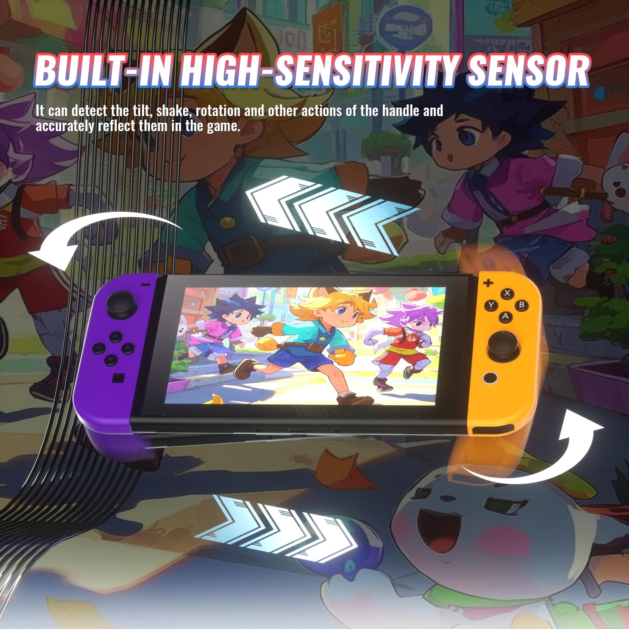 Joypad Controller for Switch1&2 Wireless Joypad Replacement for Switch Controller Left and Right Switch Joycons Support Dual Vibration Wake-up Function Motion Control switch joycons Gamepad