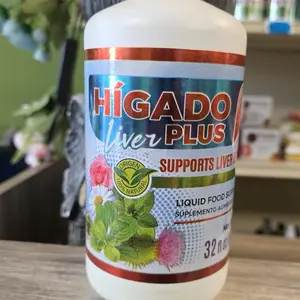 Hígado Plus Liquid Food Supplement 32 fl oz - Natural Liver Support Formula for Optimal Liver Health
