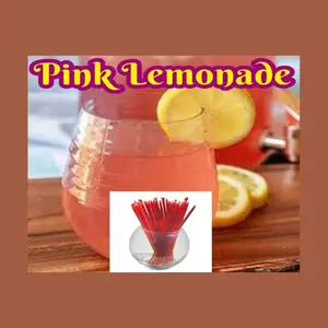 Oh Honey Please Pink Lemonade Flavor Infused Honey Sticks 100% Natural Raw Unfiltered 25 Count US Sweet Portable Snack 6.5–6.7in Length 15kcal Per Stick