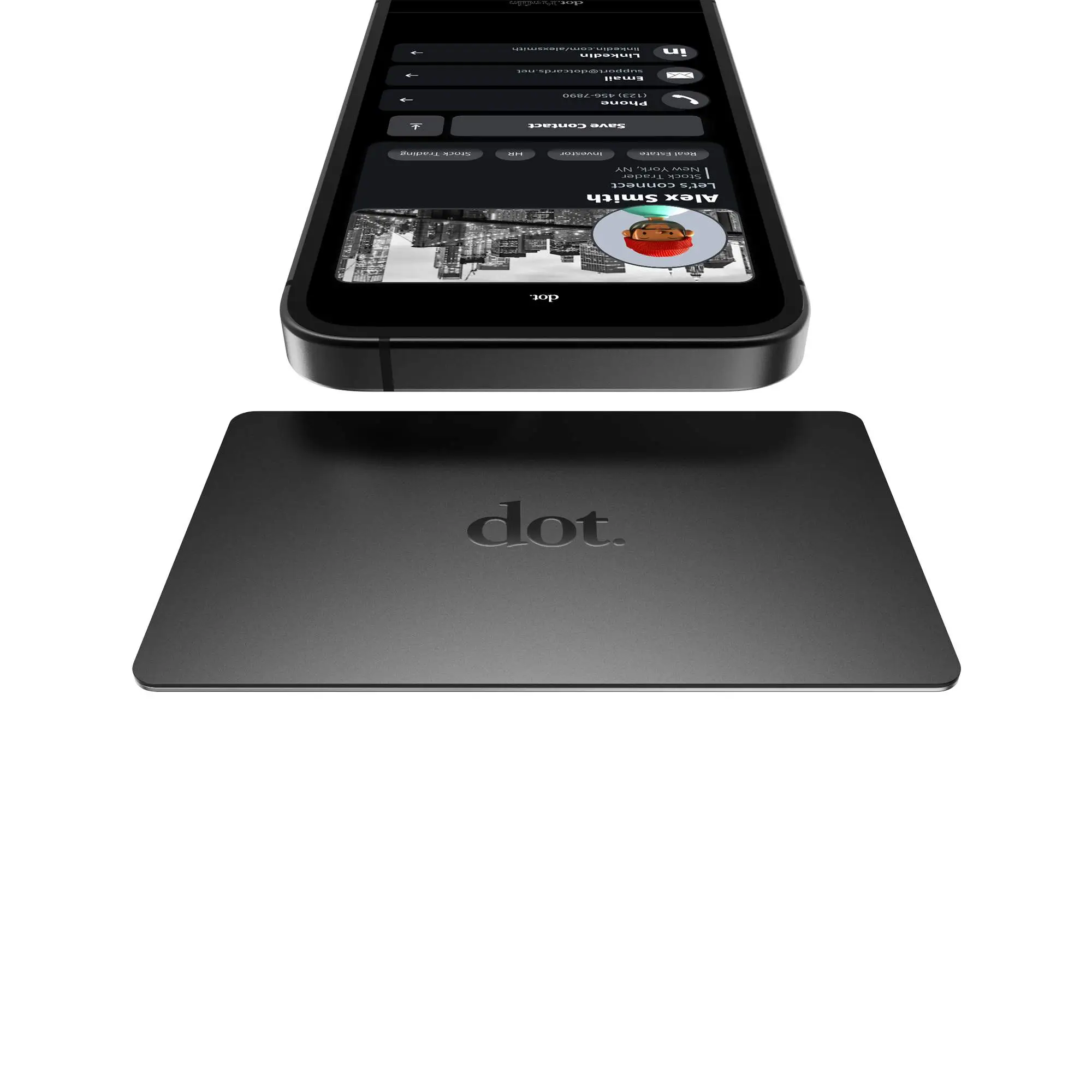 dot. Card - Metal Smart Business Card - Tap to Share - iPhone & Android