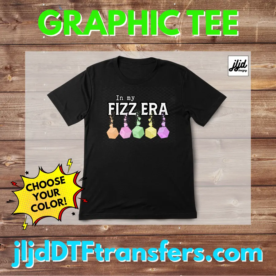 In my Fizz Era | Bomb Party Fizz | unisex graphic tee t-shirt SoftStyle Ring Spun Cotton BP | jewelry rep custom apparel