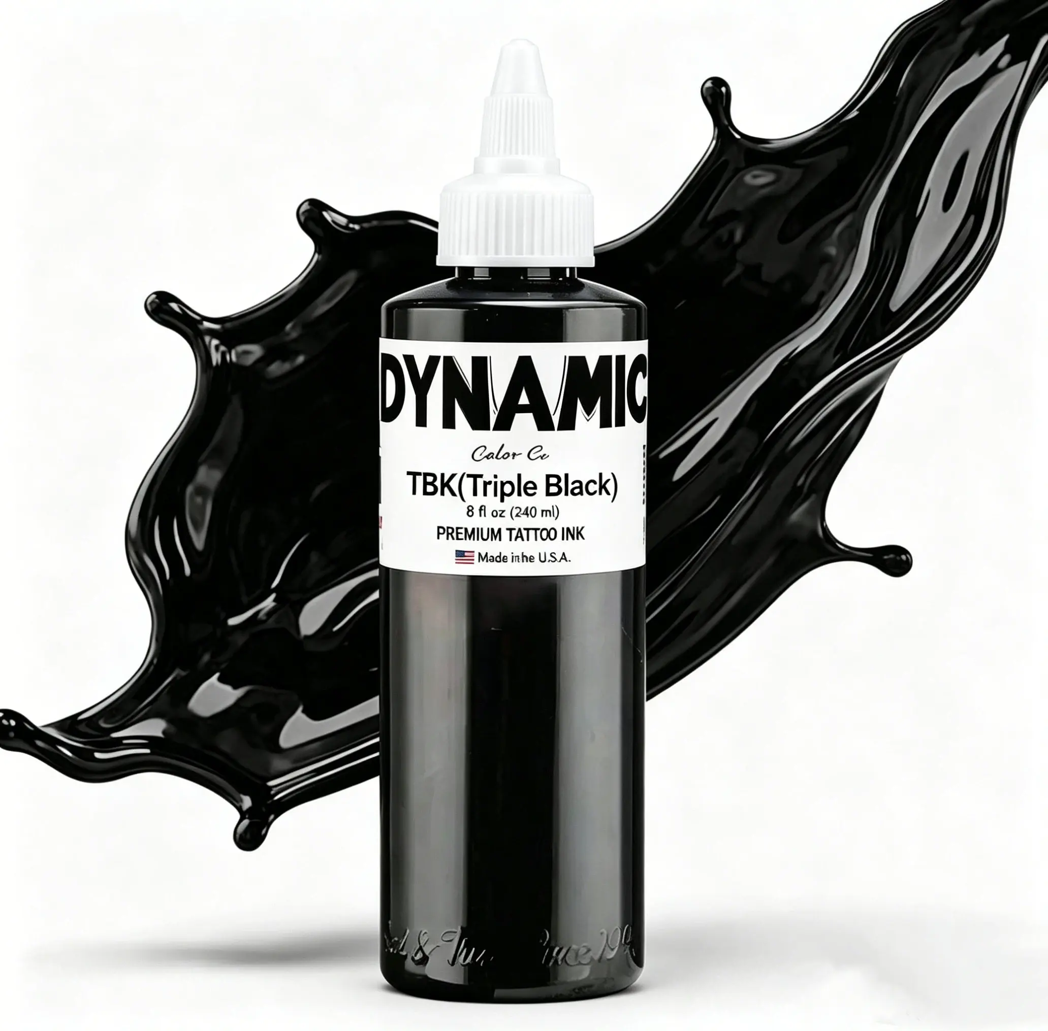8oz Bottled Liquid Professional Tattoo Ink (White Cap) - Artist-Trusted Temporary Ink for Crisp Outlining, Smooth Shading, Easy Flow, Clean Wipe, No Muddy Lines, True Colors, All Skin Types
