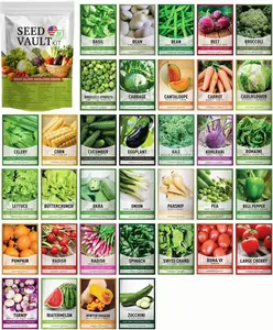 35-Variety Vegetable Seed Vault Kit – Complete Home Garden Starter for Year-Round Growing