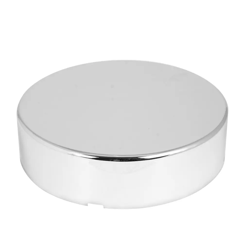 Grand General 40165 Chrome Plastic Front & Rear Axle Cover Hub Cap – Flat Top Replacement