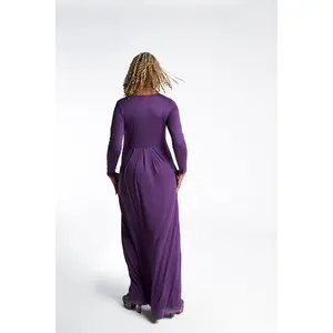 PURPLE PLEATED MAXI