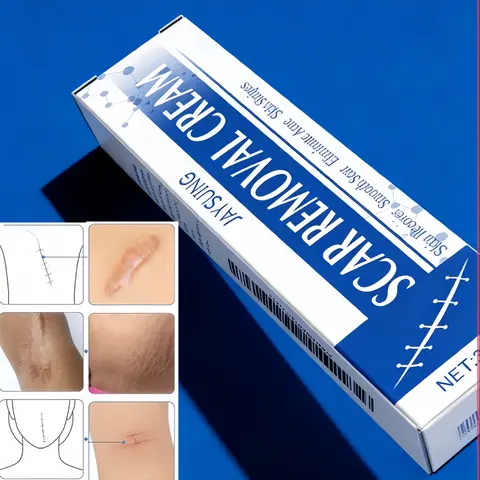 Scar Removal Cream, Effective Gel for Acne Scars, Pimple Marks, Stretch Marks, Burns, Cuts & Surgical Scars. Skin repair moisturizer smooths texture, hydrates & improves scar look. 30g non-greasy for face & body, fits all skin types, men & women. tiktoksh