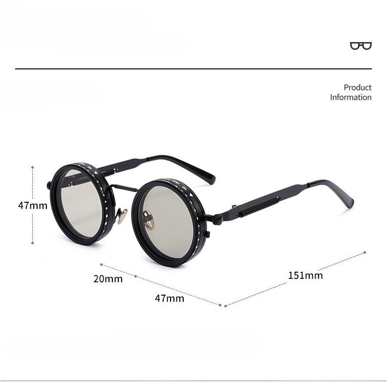 2026 New Model ND9: Unisex Adjustable Photochromic Sunglasses—Unique Design, HD Polarized Punk-Style Eyewear