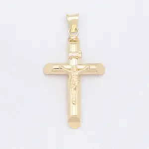 Small Crucifix Pendant - 14k Gold