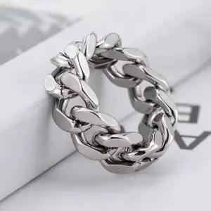 Dominion Cuban Link Ring – Unisex 18k Gold Plated Stainless Steel