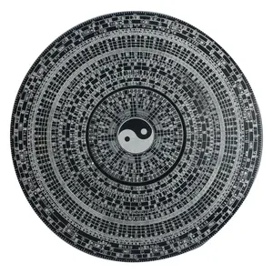 【Full Metal Gyro]】Fingertip Gyro Tai Chi Bagua Array Zhouyi Feng Shui 64 Gua Compass Adult Stress Relief Artifact