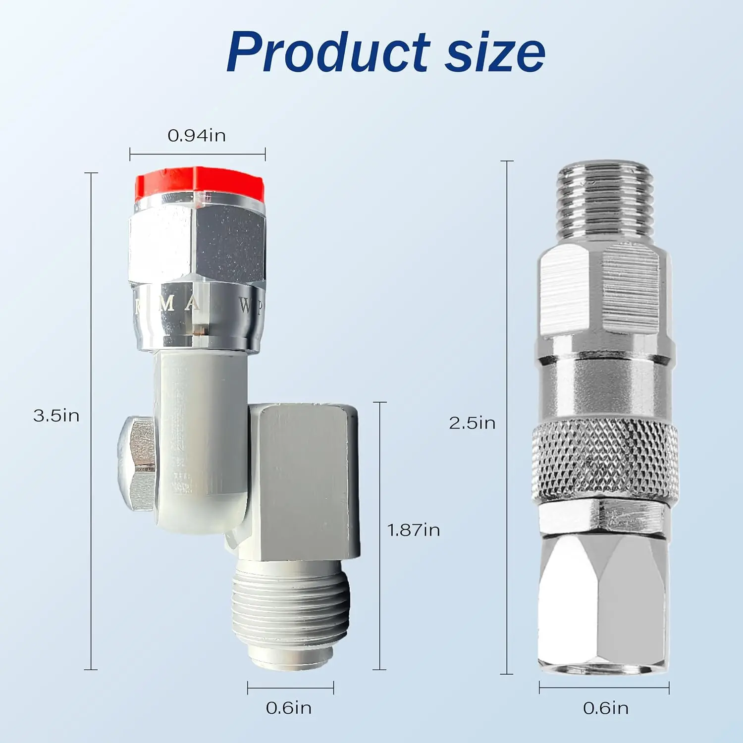 Swivel Joint 235486+Sprayer Joint 1/4" 360° Fits Sprayer Hose – 2PC| Replaces OEM 235486.1/4" 360° Degree Swivel Joint Connector for Airless Spray Guns.Includes Sprayer Joint Connector