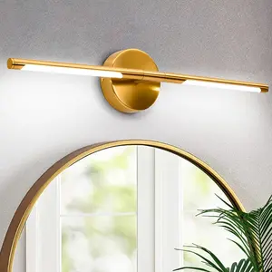 LED Bathroom Mirror Light, Rechargeable Bathroom Light with Remote Control, Dimmable Display Light for Bathroom, Living Room Vanity, Staircase, Decorative Wall Light, Dimmable Wall Lamp