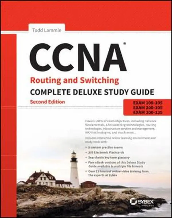 USED Book - CCNA Routing and Switching Complete Deluxe Study Guide: Exam 100-105, Exam 200-105, Exam 200-125 by Lammle, Todd (Hardcover) - english