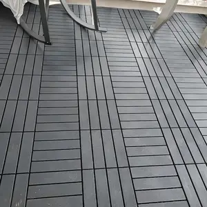 Interlocking Deck Tiles, 44 PCS 12"x12"x0.8" Patio Flooring, Outdoor Waterproof Decking Tiles for Balcony, Backyard & Patio, All Weather Use foam marble wpc frameless shower door Reinforced Garage Screen Adjustable Reversible Drywall Taping Tool Set