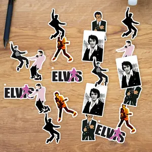 Stickers Pack 20 Pcs Elvis Guitar Skateboard Bottle Colorful Waterproof Car Water Bumper Bike Luggage Vinyl Laptop Aesthetic
