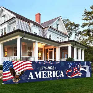 USA 250 Anniversary Banner 1776 2026 Semiquincentennial Patriotic Yard Sign