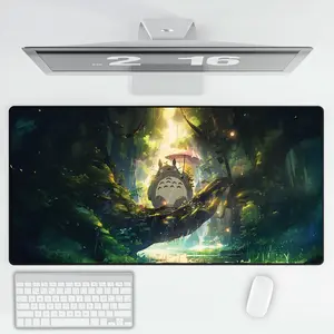 [Sale Up To 50%] Totoro Mouse Pad Forest Rain Anime Desk Mat