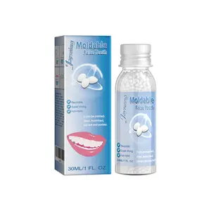 jaysuing Moldable Dental Gel Dentures Temporary Fillings Cavities and Teeth Fillings Temporary Tooth Filling Denture Kit Oral false tooth 30ml Moldable Dental Gel Denture Kitilm & party makeup denture modification teether Solution Pellets