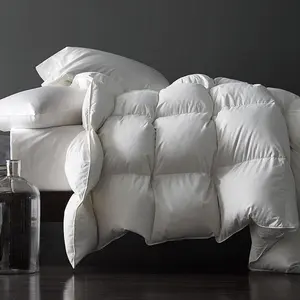 Feathers Down Duvet Insert Comforter  Size  Season Medium Warmth White   Cover with Corner Tabs (90x90, 50 oz)