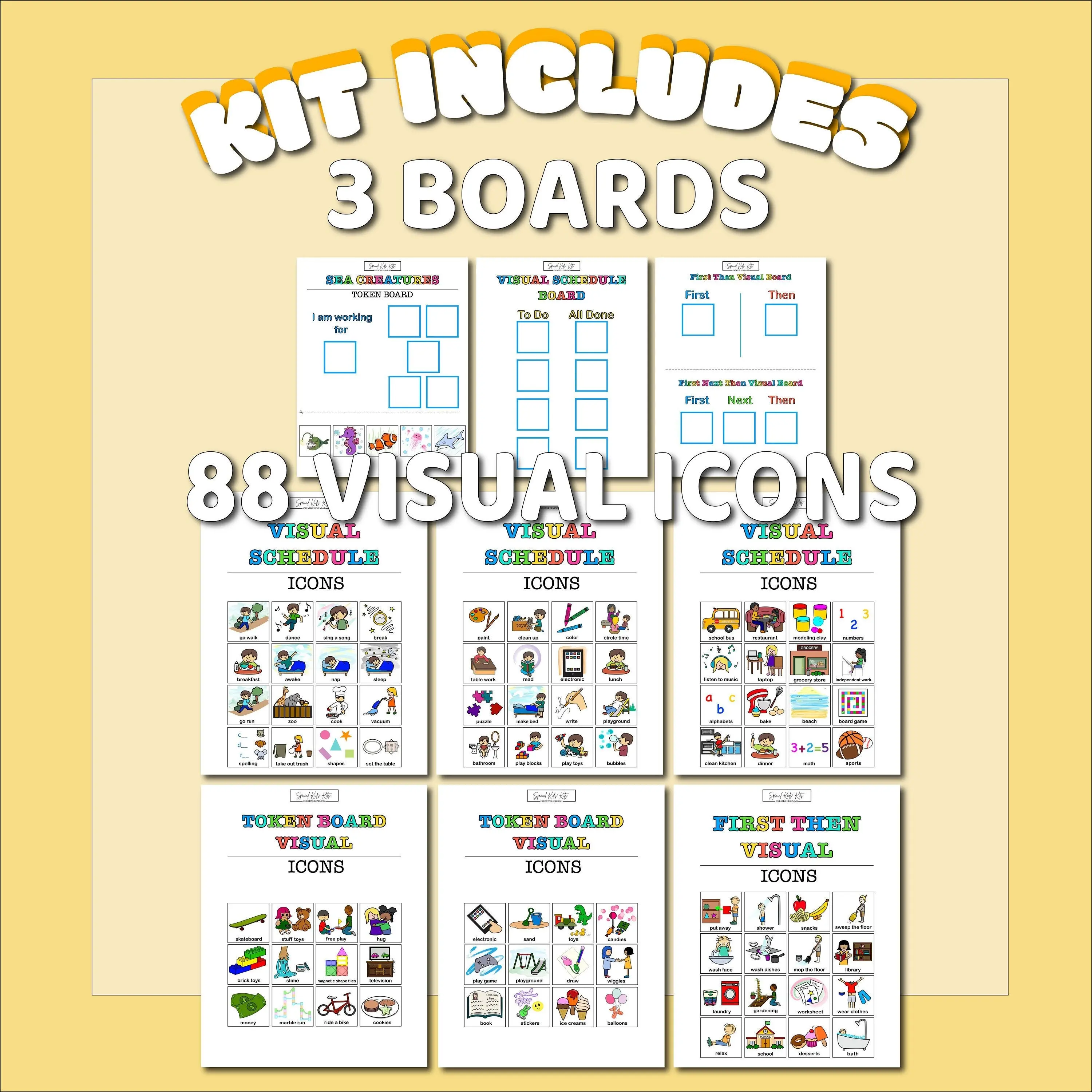 Printable Blue Visual Schedule Bundle  for Kids | Kids Daily Routines Bundle | Chore Chart for Toddlers | Autism Visual Schedule