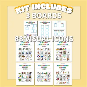 Printable Blue Visual Schedule Bundle  for Kids | Kids Daily Routines Bundle | Chore Chart for Toddlers | Autism Visual Schedule