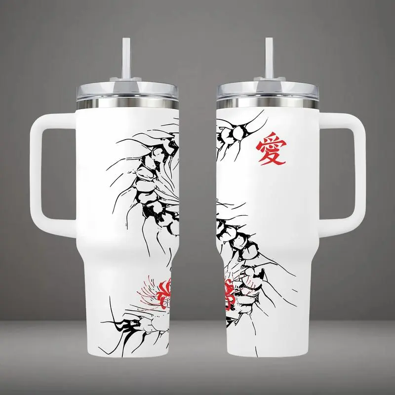 Tokyo Ghoul Kaneki Ken Centipede Insulated Double Wall Leak-Proof Vacuum Flask - 20oz/40oz Kitchenware Drinkware Tumbler Collectible Gift for Anime Manga Fans
