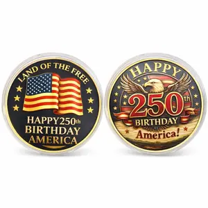 250th Birthday America Challenge Coin – Patriotic USA Commemorative Collectible, 1776–2026 Freedom Gift for Collectors