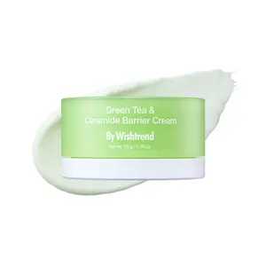 [By Wishtrend Official] Green Tea & Ceramide Barrier Cream | Deep Moisturizing & Barrier Repair | Everyday Cream for Sensitive Skin & Dry Skin | PDRN Moisturizer | Korean Skincare
