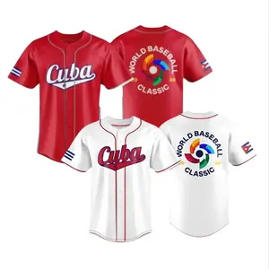 2026 Cuba World Baseball Jersey, Cuba Baseball Jersey, Cuba Jersey Shirt, Cuba Jersey For Men And Women, All-over Print Baseball Jersey